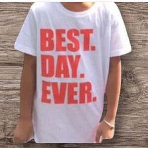 GRAPHIC TEE EUC GIRLS BOYS BIRTHDAY TOP SHIRT TEE TSHIRT SUMMER SIZE M 10 12